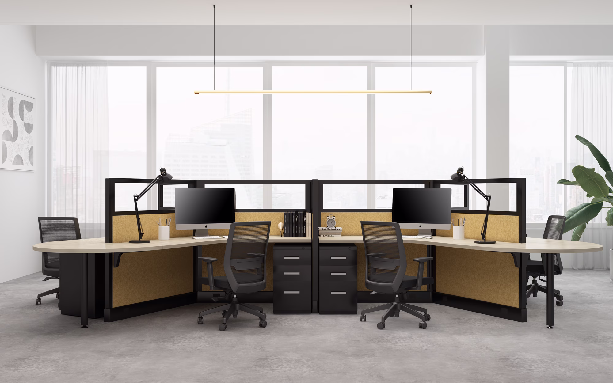 Render of Fríant System 2 panel system in action