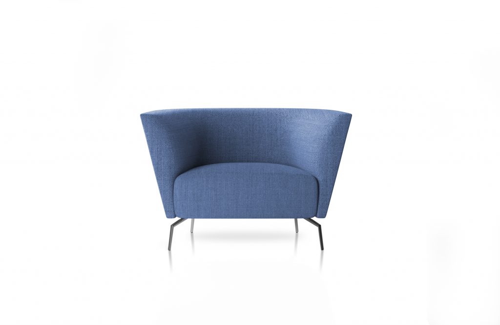 Friant Furniture Soft Seating Jot Render - Highback Single Blue